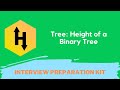 HackerRank Tree: Height of a Binary Tree problem solution in Python | Interview Preparation Kit