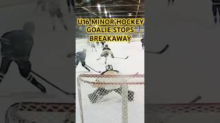 Goalie Stops Breakaway To Preserve 3 Game Shutout Streak - #30 Tsourakis U16 IceDogs #hockey