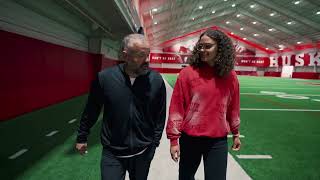 Matt Rhule interviews Rebekah Allick of Nebraska Volleyball