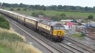 57305 \u0026 57301 Northern Belle ECS, Spetchley, 30.8.15