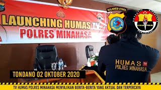 Di lakukan secara sederhana, Launching Humas TV Polres Minahasa sukses di gelar