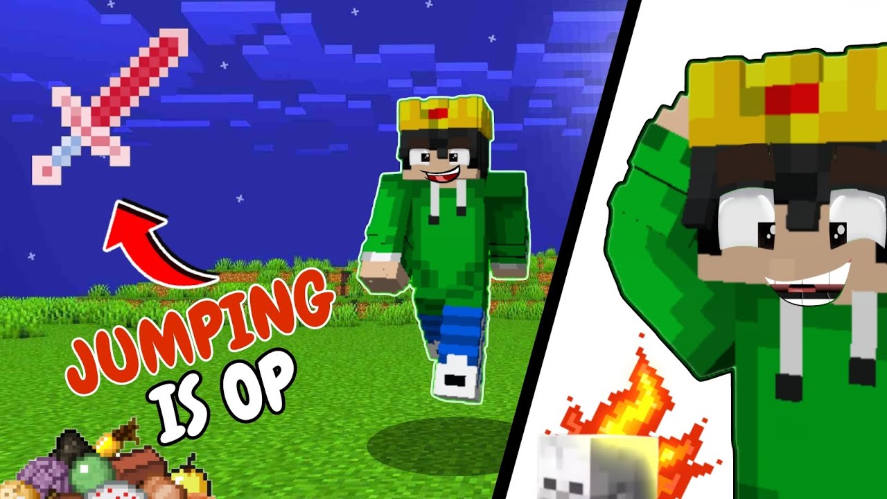Minecraft Hardcore But Jumping Is Extremely Op 亞 Minecraft Youtube