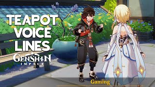 Gaming Teapot Short Voice Lines - Dialogues | Genshin Impact