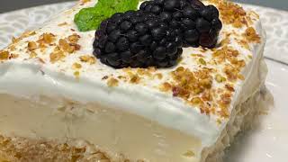 Εκμέκ καταΐφι (How to make Ekmek Kadayifi) Delicious and popular Greek dessert.Recipe ok the notes