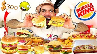 تحدي المنيو الكامل من برغر كينغ بمعدل ۲٥ الف سعرة حرارية ! Burger King's Full Menu Challenge