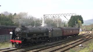 WCR Steam Loco Test Run LMS 46115 Scots Guardsman 5M51 Carnforth 13042022