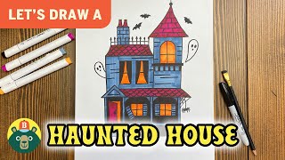 How to draw a HAUNTED HOUSE! - [Episode 108]