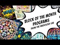 Block of the Month Programs from The Fiberology Lab