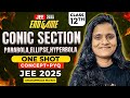 Conic Sections Class 12 in Telugu One Shot | Parabola, Hyperbola | Concepts & PYQs | EAPCET JEE 2025