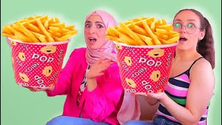 مين بيقدر ياكل اكتر كمية من البطاطا🍟