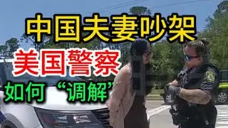 情侣吵架，把美警吓一跳！当场拦车，开始意想不到的“调解”！ 美警执法