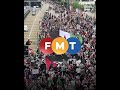 peserta himpunan 10 000 solidariti palestin banjiri kuala lumpur