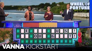 Vanna Kick-Starts the Puzzleboard | Wheel of Fortune