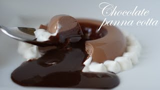 チョコレート・パンナコッタの作り方/panna cotta recipe～ asmr