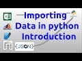 Importing data in python - introduction