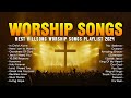 In Christ Alone,... (Lyrics) Top Christian Songs 2024 Non Stop Playlist 🙏 Praise and Worship Songs