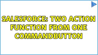 Salesforce: Two action function from one commandbutton
