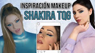 Me INSPIRO en el MAQUILLAJE de SHAKIRA en TQG! Adaptación fácil de este precioso maquillaje AZUL 💧