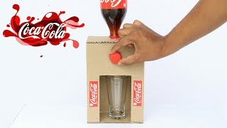 How to Make Coca Cola Fountain Machine From Cardboard at Home