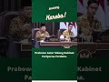 Prabowo Gelar Sidang Kabinet Paripurna Perdana. #prabowosubianto #sidangperdana #kabinetmerahputih