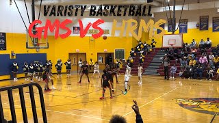 Germantown Middle School (GMS) vs Hickory Ridge Middle School (HMS)  Boys Varsity Basketball 2024