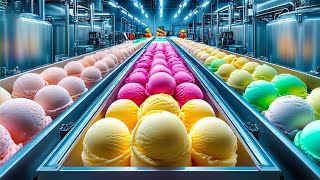 How Ice Cream Is Made in a Mega Factory With Modern Technology | Ice Cream Production Process