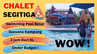 Homestay Teratai Anggun| Chalet Segitiga Menarik Under Budget | Orang SABAK BERNAM Pun Tak Perasan!