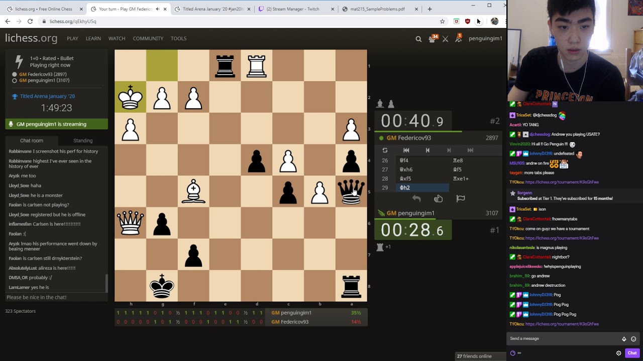 January 2020 Lichess Titled Arena Youtube