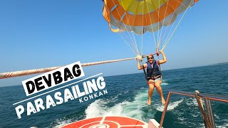 Solo Parasailing and Water sports | First Time Parasailing In Devbag Konkan | Full Vlog | Know Price