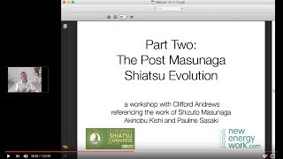 Post Masunaga Shiatsu Evolution and why Shiatsu is THE therapy of the future