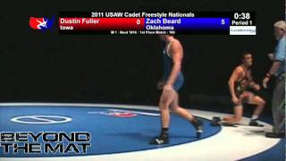 Cadet Freestyle Final 160 - Zach Beard (OK) vs. Dustin Fuller (IA)