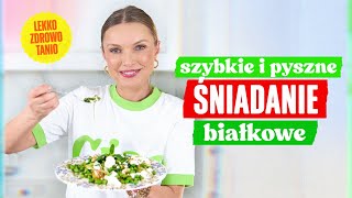 SAŁATKA z GROSZKIEM, BIAŁYM SEREM i SZPINAKIEM