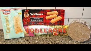 From Germany Dr. Oetker Caramel \u0026 Choc Chip, Walkers Shortbread, Toblerone Fruit/Nut and Oblaten