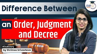 What is the difference between an Order, Judgment and Decree | CPC | #cpc #mainsexam