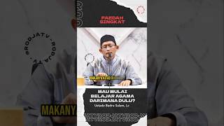 Belajar Agama Mulai Dari Mana?