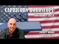 Capricorn Horoscope November 2024- Astrologer Joseph P. Anthony