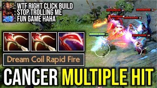 CANCER MULTIPLE HIT..!! Right Click Build Puck Rapid Fire 2x Daedalus by Bulldog 7.21d | Dota 2