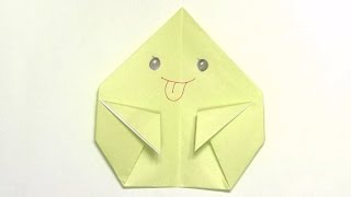 折り紙ランド Vol,342 おばけの折り方 Ver.1 Origami: How to fold a ghost  Ver:1