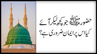 Huzoor Jo Kuch Lay Kar Aaye Kia us Par Iman Lana Zaroori Hai ┇Short Clip┇ Maulana Ilyas Qadri