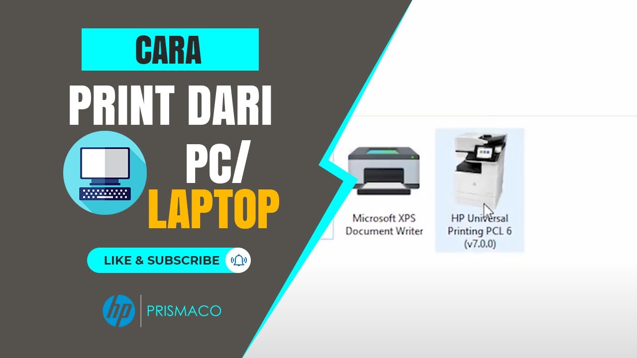 Cara Print Dari Pc Menggunakan Upd/universal Print Driver - Printer HP ...