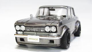 #39　1/24 プリンス スカイライン 2000GT  製作記 / FUJIMI '65 PRINCE SKYLINE 2000GT Building［Eng Sub］