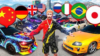 COLECIONANDO CARROS DE TODOS OS PAÍSES no GTA RP!!