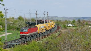 Bahnverkehr rund um die Limberger Hangbrücke 2 (4K)