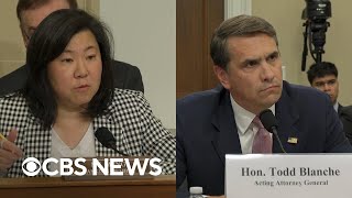 Watch: Blanche refuses to put end of "anti-weaponization" fund in writing