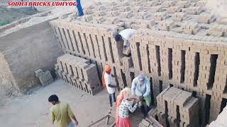 भटटे में आग कैसे लगाते हैं और भटटे में ईंट कैसे पकाते हैं sodha bricks udhyog sodha eit bhatta