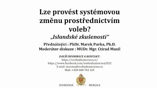 Přerov 25. dubna 2024: Přednáška PhDr. Marka Pavky, Ph.D. o islandských zkušenostech.