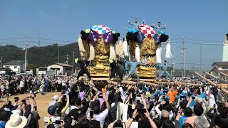 2022年新居浜太鼓祭り　中萩地区　統一かきくらべ【中萩きらきら公園グラウンド】