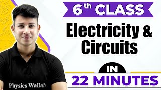 Electricity and Circuits | Cheat Sheet Series For Class 6th