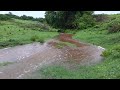 o lugar que era a cacimba na época da seca agora virou rio com as chuva 🌧️⛈️🙏