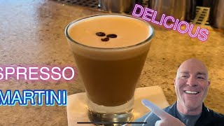 ESPRESSO MARTINI CARNIVAL CRUISES, ALCHEMY BAR, JAVA BLUE CAFE, #ALCHEMYBAR #espressomartini